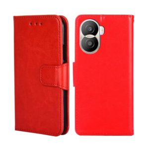 For Honor X40i Crystal Texture Horizontal Flip Leather Phone Case(Red) (OEM)