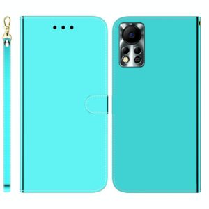 For Infinix Hot 11S NFC X6812B Imitated Mirror Surface Horizontal Flip Leather Phone Case(Mint Green) (OEM)
