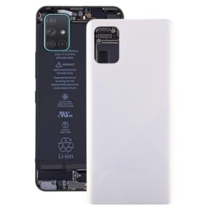 For Galaxy A71 Original Battery Back Cover (White) (OEM)