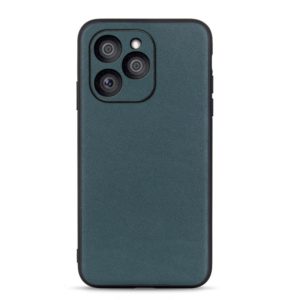 For Honor 60 SE Accurate Hole Genuine Leather Shockproof Phone Case(Green) (OEM)