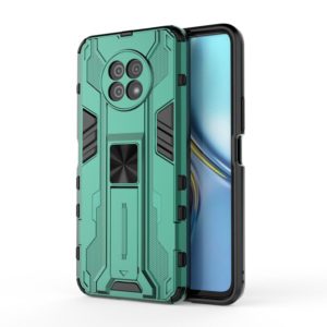 For Honor X20 5G Supersonic PC + TPU Shock-proof Protective Case with Holder(Green) (OEM)