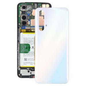 For OPPO Realme X3 / Realme X3 SuperZoom / Realme X50 5G (China) Glass Battery Back Cover (White) (OEM)