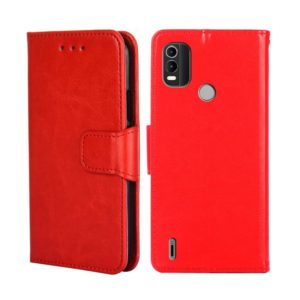 For Nokia C21 Plus Crystal Texture Leather Phone Case(Red) (OEM)