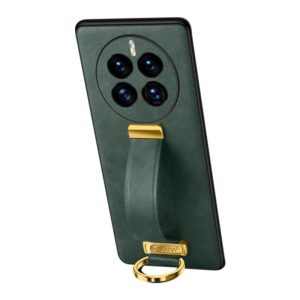 For Huawei Mate 50 SULADA Cool Series PC + Leather Texture Skin Feel Shockproof Phone Case(Green) (SULADA) (OEM)