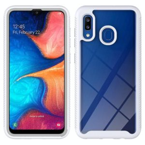 For Samsung Galaxy A20 / A30 Starry Sky Solid Color Series Shockproof PC + TPU Protective Case(White) (OEM)