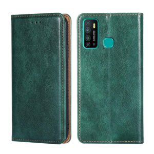 For Infinix Hot 9 / Note 7 Lite X655C Gloss Oil Solid Color Magnetic Leather Phone Case(Green) (OEM)
