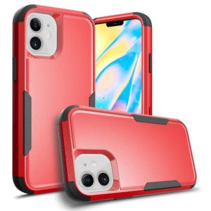 For iPhone 11 TPU + PC Shockproof Protective Case (Red + Black) (OEM)