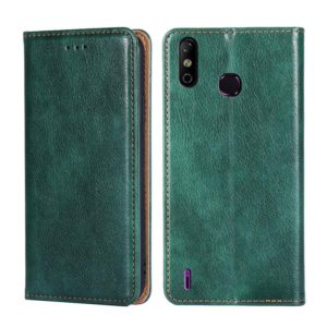 For Infinix Smart 4 X653 Gloss Oil Solid Color Magnetic Leather Phone Case(Green) (OEM)