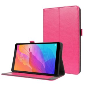 For Huawei MatePad T8 8.0 2-Folding Business Horizontal Flip PU Leather Case with Card Slots & Holder(RoseRed) (OEM)