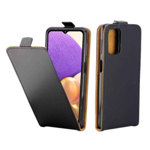 For Samsung Galaxy A32 5G Business Style Vertical Flip TPU Leather Case with Card Slot(Black) (OEM)
