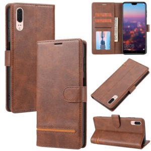 For Huawei P20 Classic Wallet Flip Leather Phone Case(Brown) (OEM)