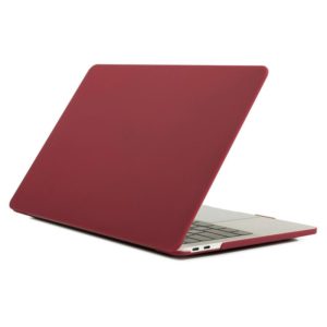 Laptop Matte Style Protective Case For MacBook Pro 16.2 inch A2485 2021 / 2023(Wine Red) (OEM)