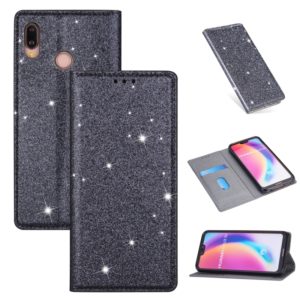 For Huawei P20 Lite Ultrathin Glitter Magnetic Horizontal Flip Leather Case with Holder & Card Slots(Gray) (OEM)