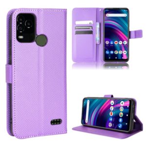 For BLU G71+ Diamond Texture Leather Phone Case(Purple) (OEM)