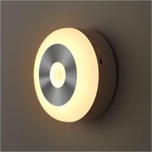 Intelligent Infrared Human Sensor Night Light Corridor Bathroom Cabinet Lamp(Battery warm light: 3000K) (OEM)