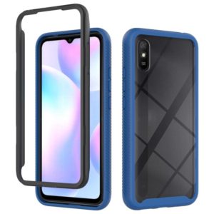 For Xiaomi Redmi 9A Starry Sky Solid Color Series Shockproof PC + TPU Protective Case(Navy Blue) (OEM)