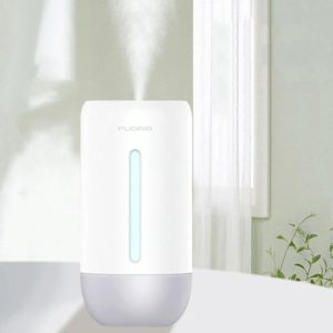 FUQINS Water Cup Mini Air Humidifier USB Colorful Night Light Car Home Silent Aromatherapy Diffuser(White) (OEM)