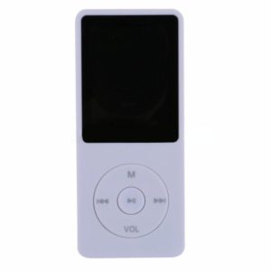 Fashion Portable LCD Screen FM Radio Video Games Movie MP3 MP4 Player Mini Walkman, Memory Capacity:4GB(White) (OEM)