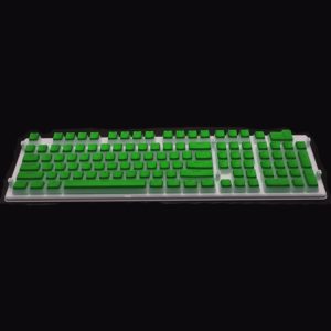 Pudding Double-layer Two-color 108-key Mechanical Translucent Keycap(Cheese Green) (OEM)