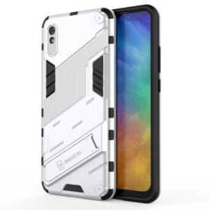 For Xiaomi Redmi 9A Punk Armor 2 in 1 PC + TPU Shockproof Case with Invisible Holder(White) (OEM)