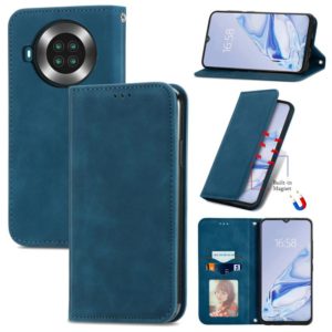 For Cubot Note 20 Retro Skin Feel Business Magnetic Horizontal Flip Leather Case with Holder & Card Slots & Wallet & Photo Frame(Blue) (OEM)