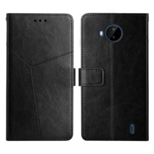 For Nokia C20 Plus Y Stitching Horizontal Flip Leather Phone Case(Black) (OEM)