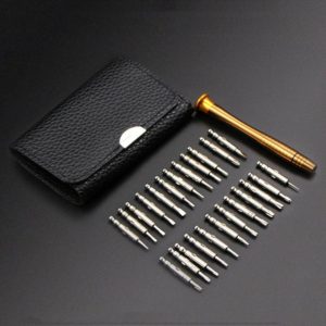 25 In 1 Multi-Purpose Leather Case Manual Screwdriver Batch Set Mobile Phone Notebook Repair Tool(With Magnetic) (OEM)