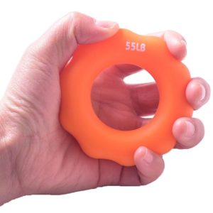 Silicone Finger Marks Grip Device Finger Exercise Grip Ring, Specification: 55LB (Orange) (OEM)