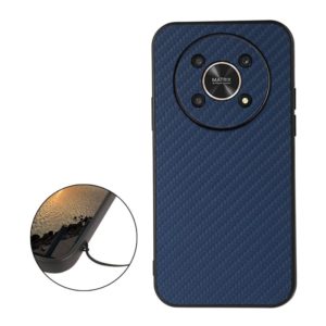 For Honor X30 / X40 GT Accurate Hole Carbon Fiber Texture Shockproof Phone Case(Blue) (OEM)