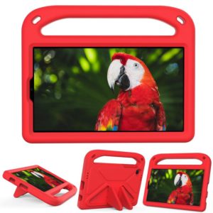 For Samsung Galaxy Tab A7 Lite 8.7 SM-T220 / SM-T225 Handle Portable EVA Shockproof Anti Falling Protective Case with Triangle Holder(Red) (OEM)