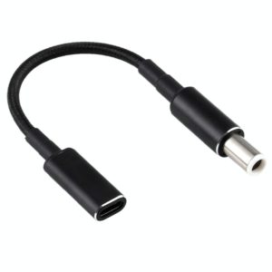 PD 100W 18.5-20V 7.4 x 0.6mm to USB-C / Type-C Adapter Nylon Braid Cable for Dell (OEM)