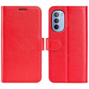 For Motorola Moto G31 4G R64 Texture Single Horizontal Flip Phone Case(Red) (OEM)
