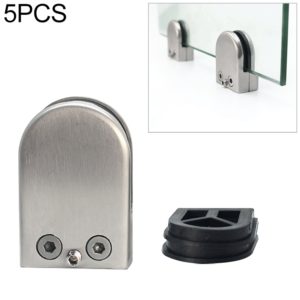 5-8mm Concave Curved Bottom Matte Polished 201 Stainless Steel Fixed Clip Railing Glass Wood Layer Board Clamp Bracket (OEM)
