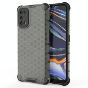 For OPPO Realme 7 Pro Shockproof Honeycomb PC + TPU Case(Grey) (OEM)