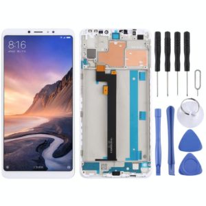 TFT LCD Screen for Xiaomi Mi Max 3 Digitizer Full Assembly with Frame(White) (OEM)