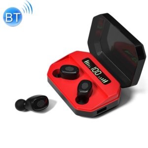 M8 Bluetooth 5.0 TWS Touch Digital Display True Wireless Bluetooth Earphone with Charging Box(Red) (OEM)