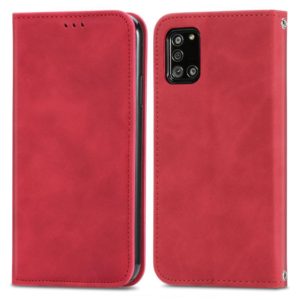 For Samsung Galaxy A32 5G Retro Skin Feel Business Magnetic Horizontal Flip Leather Case with Holder & Card Slots & Wallet & Photo Frame(Red) (OEM)