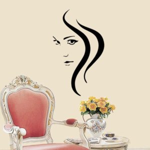 Home Decor Girl Removable Wall Stickers, Size: 60cm x 38cm (OEM)