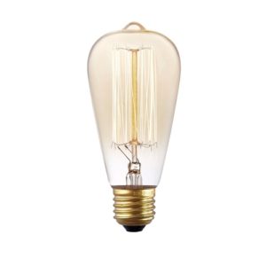 E27 40W Retro Edison Light Bulb Filament Vintage Ampoule Incandescent Bulb, AC 220V(ST64 Filament) (OEM)