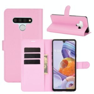 For LG Stylo 6 Litchi Texture Horizontal Flip Protective Case with Holder & Card Slots & Wallet(Pink) (OEM)