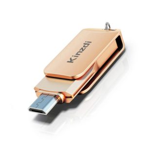 Kinzdi 128GB USB + Type-C Interface Metal Twister Flash Disk V8 (Rose Gold) (Kinzdi) (OEM)