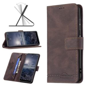 For Nokia G21 / G11 Magnetic Clasp RFID Blocking Anti-Theft Leather Case(Brown) (OEM)