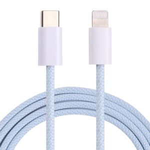 12W PD USB-C / Type-C to 8 Pin Data Cable, Cable Length: 1m(Blue) (OEM)