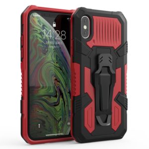 For iPhone XS Max Machine Armor Warrior Shockproof PC + TPU Protective Case(Red) (OEM)