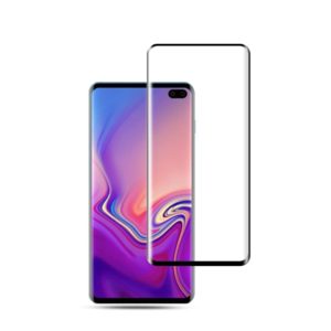 mocolo 0.33mm 9H 3D Round Edge Tempered Glass Film for Galaxy S10+, Fingerprint Unlock Is Not Supported (Black) (mocolo) (OEM)