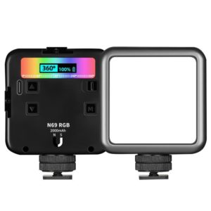 N69 2500-9000K+RGB Camera Fill Light Small Full Color Photography Light Portable Handheld Night Light LED Pocket Light (OEM)