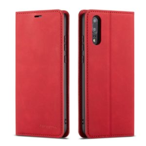 For Huawei P20 Pro Forwenw Dream Series Oil Edge Strong Magnetism Horizontal Flip Leather Case with Holder & Card Slots & Wallet & Photo Frame(Red) (Forwenw) (OEM)