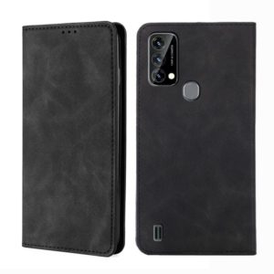 For Blackview A50 Skin Feel Magnetic Horizontal Flip Leather Phone Case(Black) (OEM)