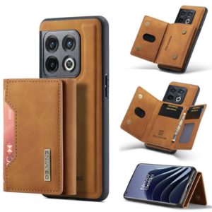 For OnePlus 10 Pro DG.MING M2 Series 3-Fold Multi Card Bag Phone Case(Brown) (DG.MING) (OEM)