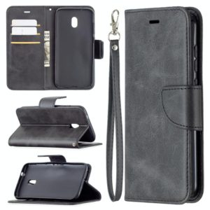 For Nokia C1 Plus Retro Lambskin Texture Pure Color Horizontal Flip PU Leather Case with Holder & Card Slots & Wallet & Lanyard(Black) (OEM)